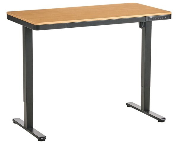 Elektromosan állítható asztal PENLY Fekete/világosbarna 120 cm 60 cm USB porttal