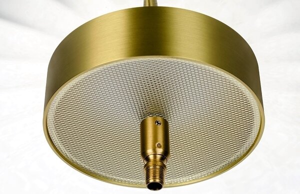 King Home Chaplin 360 LED Függőlámpa Üveg Réz