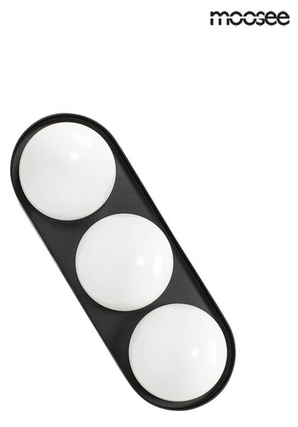 MOOSEE Drops 3 Fali Lámpa Fekete Üveg