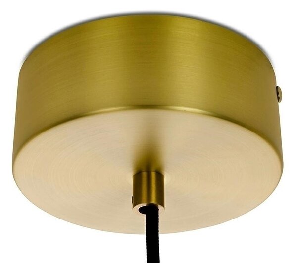 King Home Chaplin 360 LED Függőlámpa Üveg Réz
