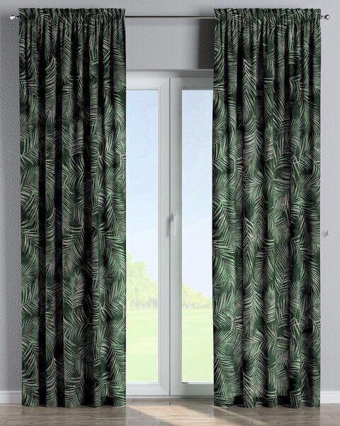 Bujtatós függöny rüssel termék színe zöld szövet welwet, mintás