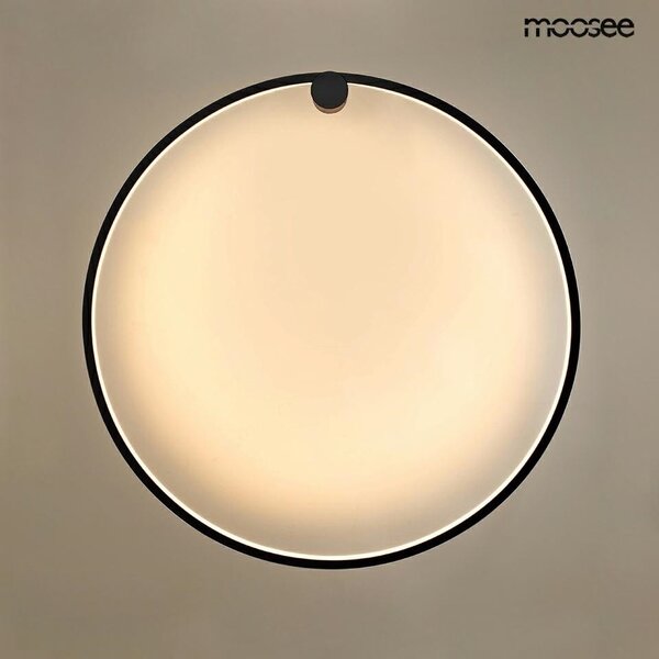 Moosee HOOP 60 Kör Alakú LED Fali Lámpa Fekete