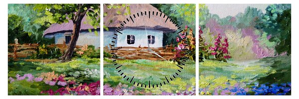 Kép - Vendégház (órával) (90x30 cm)