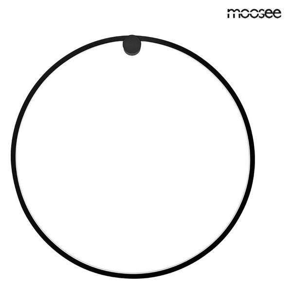 Moosee HOOP 60 Kör Alakú LED Fali Lámpa Fekete
