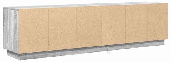VidaXL szürke sonoma színű TV-szekrény LED-lámpákkal 193,5x41x50 cm