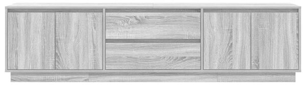 VidaXL szürke sonoma színű TV-szekrény LED-lámpákkal 193,5x41x50 cm