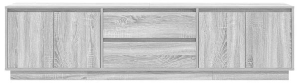 VidaXL szürke sonoma színű TV-szekrény LED-lámpákkal 193,5x41x50 cm