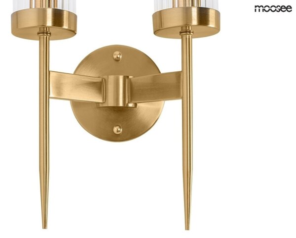 MOOSEE Torch Twin Arany Kristály Fali Lámpa