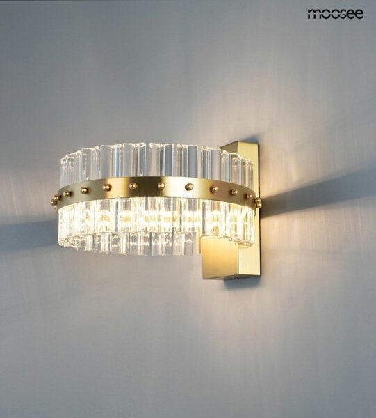 Moosee Saturnus Wall LED Kristály Fali Lámpa Arany