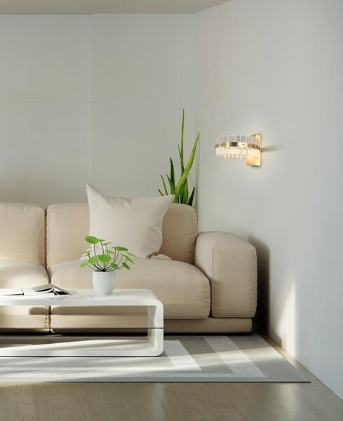 Moosee Saturnus Wall LED Kristály Fali Lámpa Arany