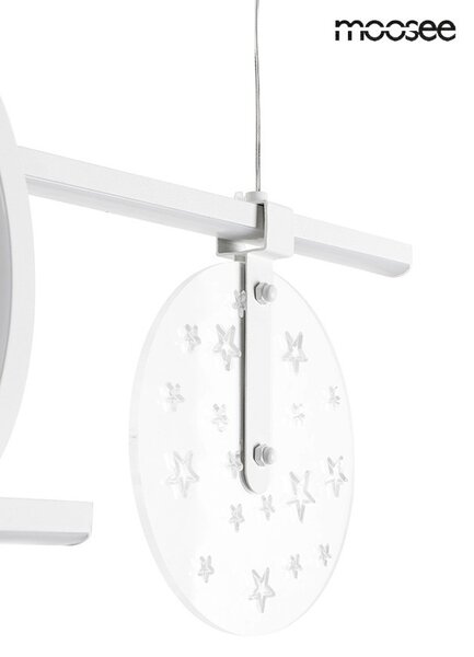 Moosee Stars LED Függőlámpa Fehér Arany Csillagmintás