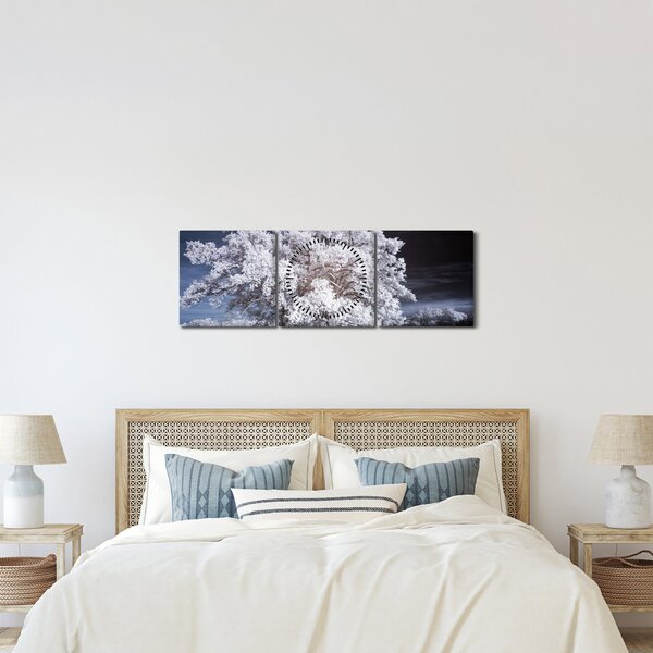 Kép - Hófehérke fa (órával) (90x30 cm)