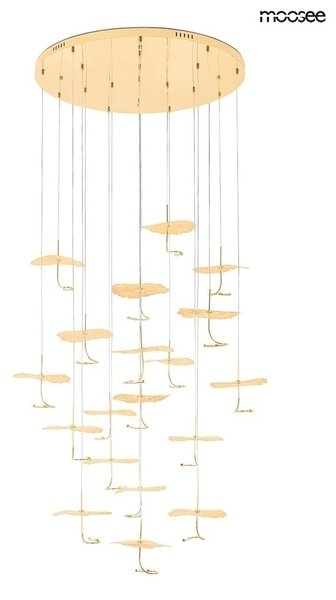 Moosee Leafs Disc Arany LED Függőlámpa Lebegő Levél Dizájn