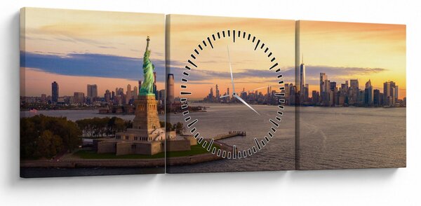 Kép - New York város (órával) (90x30 cm)