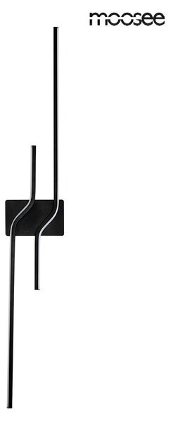 Moosee Roche 100 LED Fali Lámpa Fekete Acél Minimalista