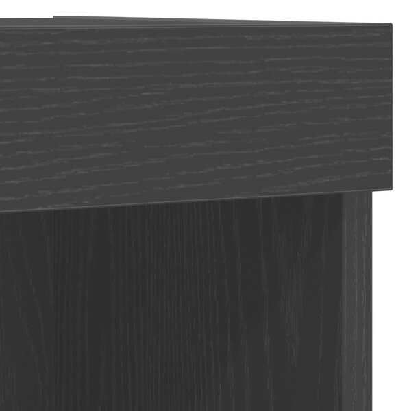 Lebegő polc 2 db Fekete tölgy 40x28,5x40 cm MDF