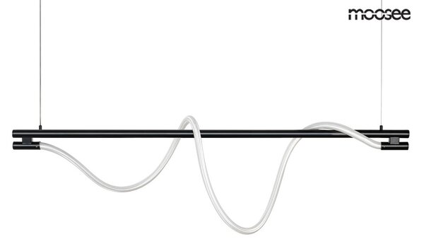 MOOSEE Serpiente 120 LED Függőlámpa Fekete-Fehér Hullámos