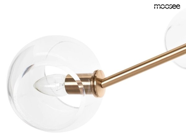 Moosee Aura 6 Üveg Függőlámpa Arany