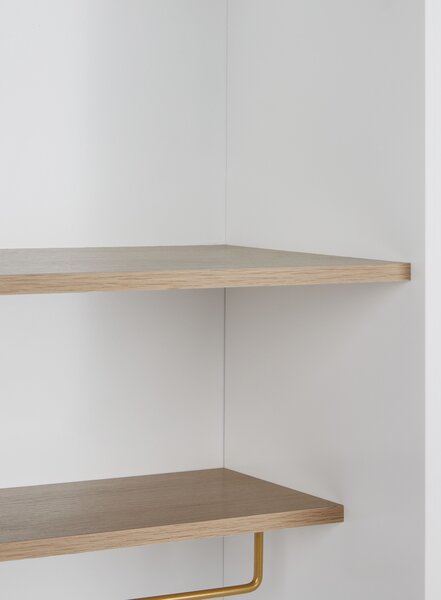 Üveges vitrin PARLIN 82 cm Fehér