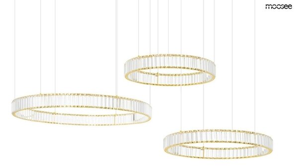 Moosee Liberty 3A Kristályüveg Arany LED Függőlámpa