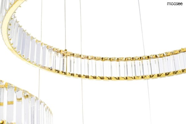 Moosee Liberty 3A Kristályüveg Arany LED Függőlámpa