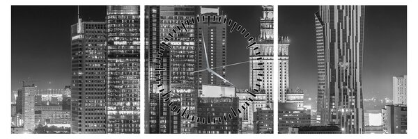 Kép - Fekete-fehér New York (órával) (90x30 cm)