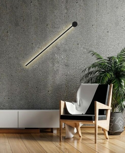 Moosee Ombre 60 LED Fali Lámpa Acél Fekete Minimál
