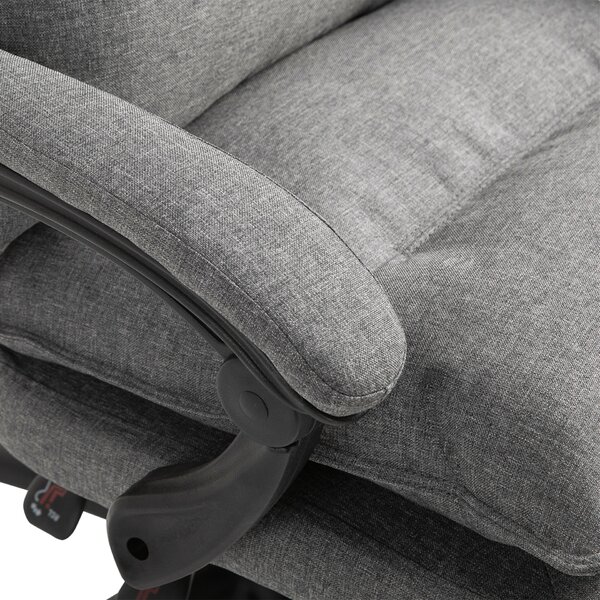 Vinsetto ergonomikus irodai szék – 6 pontos masszázs és állíthatóság, szürke