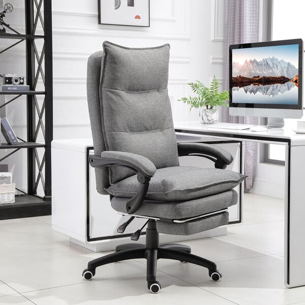 Vinsetto ergonomikus irodai szék – 6 pontos masszázs és állíthatóság, szürke