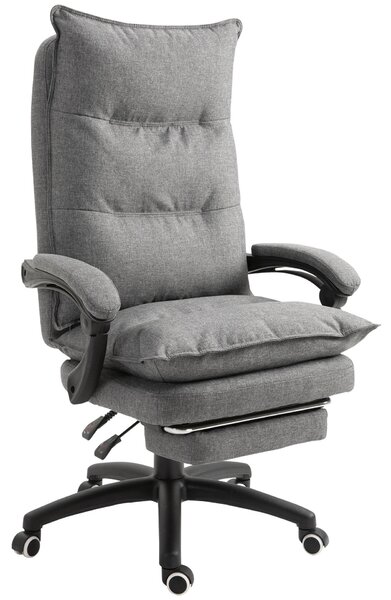Vinsetto ergonomikus irodai szék – 6 pontos masszázs és állíthatóság, szürke