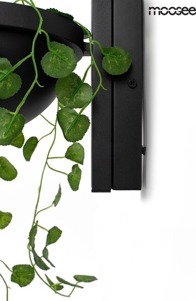 Moosee Plant Wall Fekete Fali Lámpa Növénytartóval