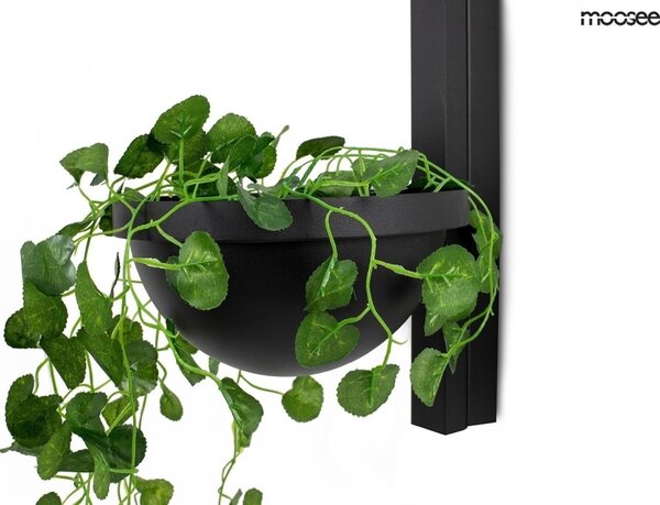 Moosee Plant Wall Fekete Fali Lámpa Növénytartóval