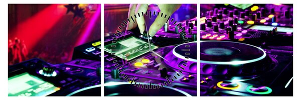 Kép - DJ (órával) (90x30 cm)