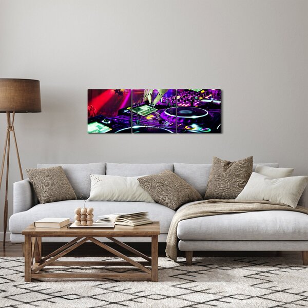 Kép - DJ (órával) (90x30 cm)