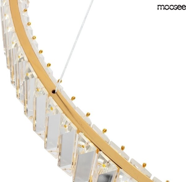 Moosee Liberty Triples Kristály Függőlámpa Arany LED