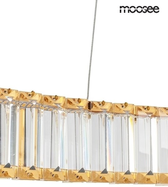 Moosee Liberty Triples Kristály Függőlámpa Arany LED