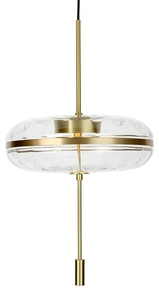 King Home Chaplin 360 LED Függőlámpa Üveg Réz
