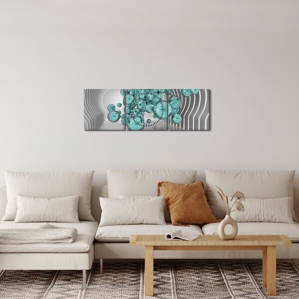 Kép - Buborékok (órával) (90x30 cm)