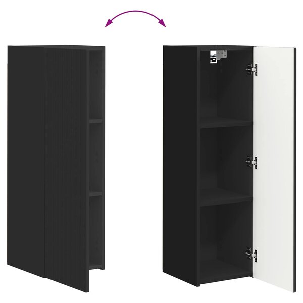 VidaXL TV szekrény 5 pcs Fekete