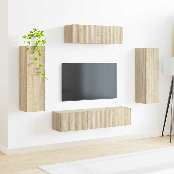 VidaXL TV szekrény 5 pcs Sonoma tölgy