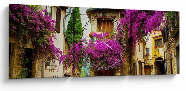 Kép - Mediterrán lusta sikátor (órával) (90x30 cm)