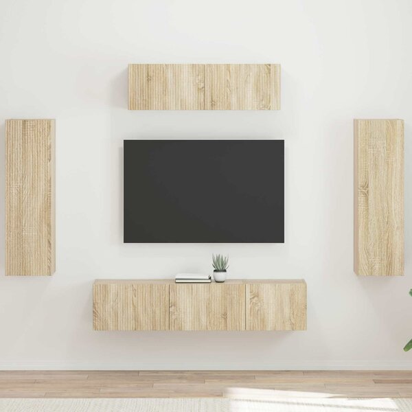 VidaXL TV szekrény 5 pcs Sonoma tölgy