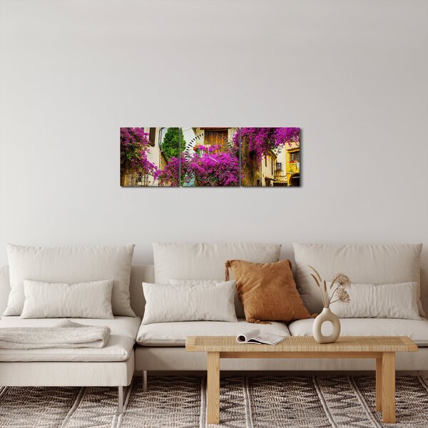 Kép - Mediterrán lusta sikátor (órával) (90x30 cm)