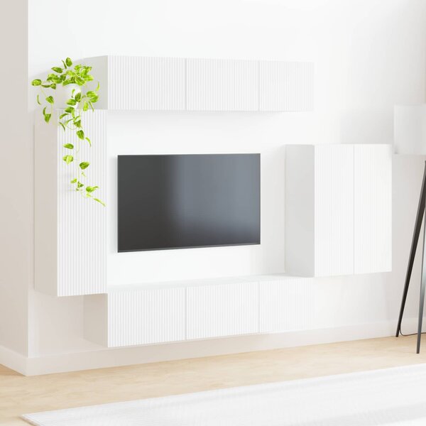 VidaXL TV falit kabinet szett 6 db Fehér