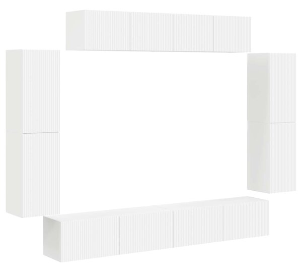 VidaXL TV szekrény 8 pcs Fehér