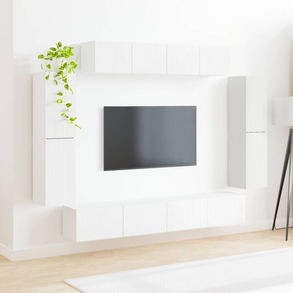 VidaXL TV szekrény 8 pcs Fehér