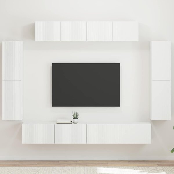 VidaXL TV szekrény 8 pcs Fehér