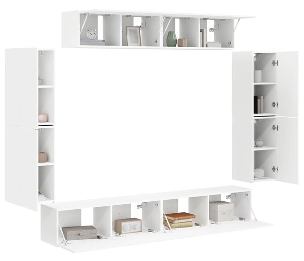 VidaXL TV szekrény 8 pcs Fehér