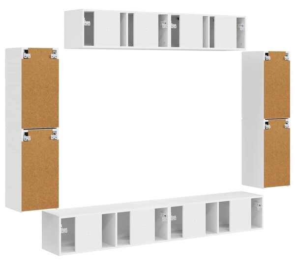 VidaXL TV szekrény 8 pcs Fehér
