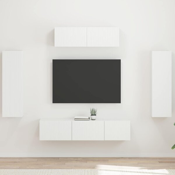 VidaXL TV szekrény 5 pcs Fehér
